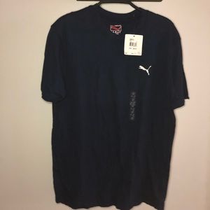 Puma Sport Lifestyle Navy Blue Shirt Small